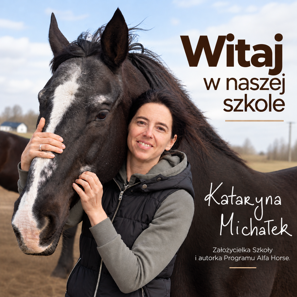Katarzyna Michałek - powitanie w szkole Alfa Horse