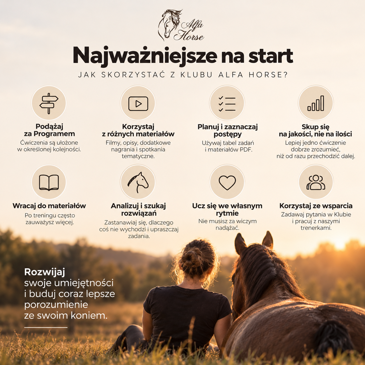 Najważniejsze na start z koniem